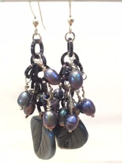 Purple Pearls with Black Leaves