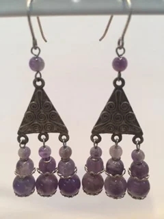 Purple Pearl Chandelier