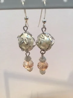 White Pearls with Crystal