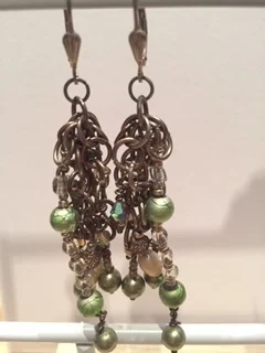 Green &amp; Beige Pearls