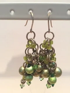 Green Swarovski Pearls