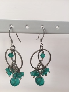 Green Glass Chandeliers