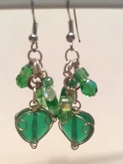 Dropped Green Hearts