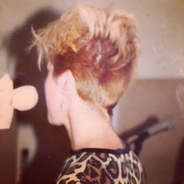 Haircut memories.... punkette, from my first band #theguineapigs age 17
#punky #leopardprint #1980sfashion #17