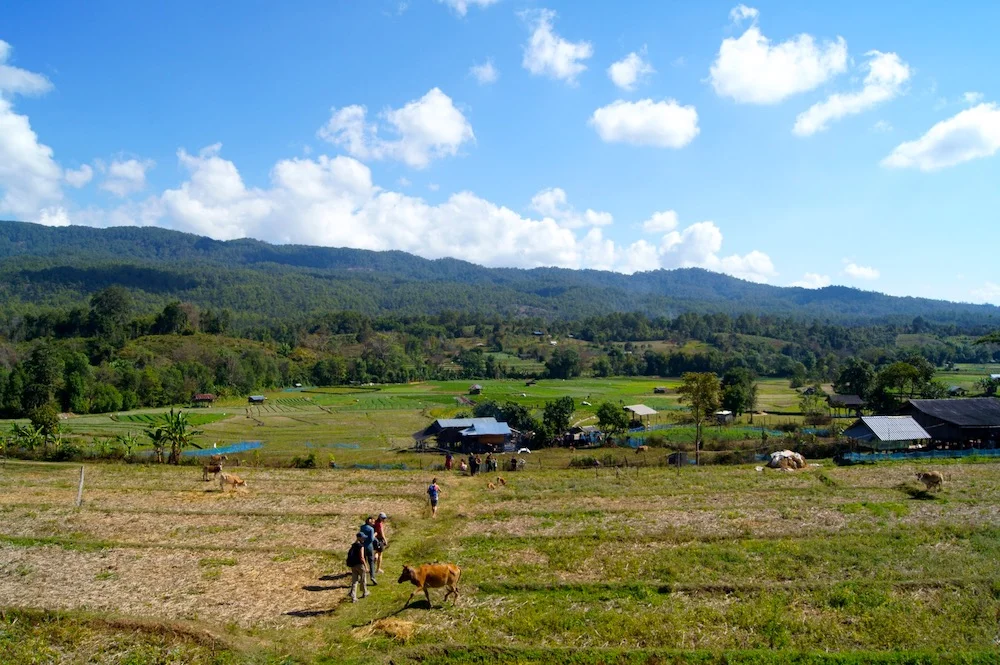 Our students on our Thailand study abroad program learning about IMPECT’s model for community development