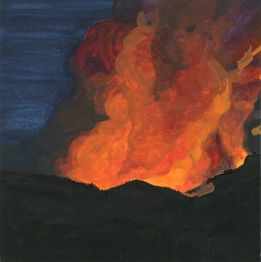 Wildfire near where we slept