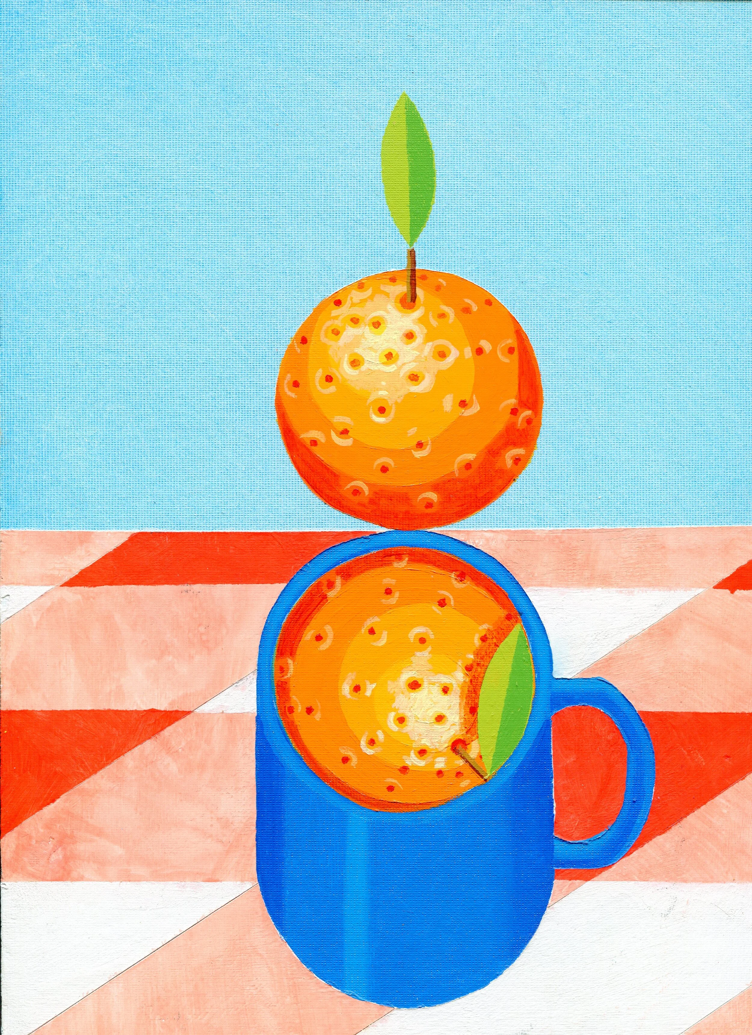Oranges and Blue Mug