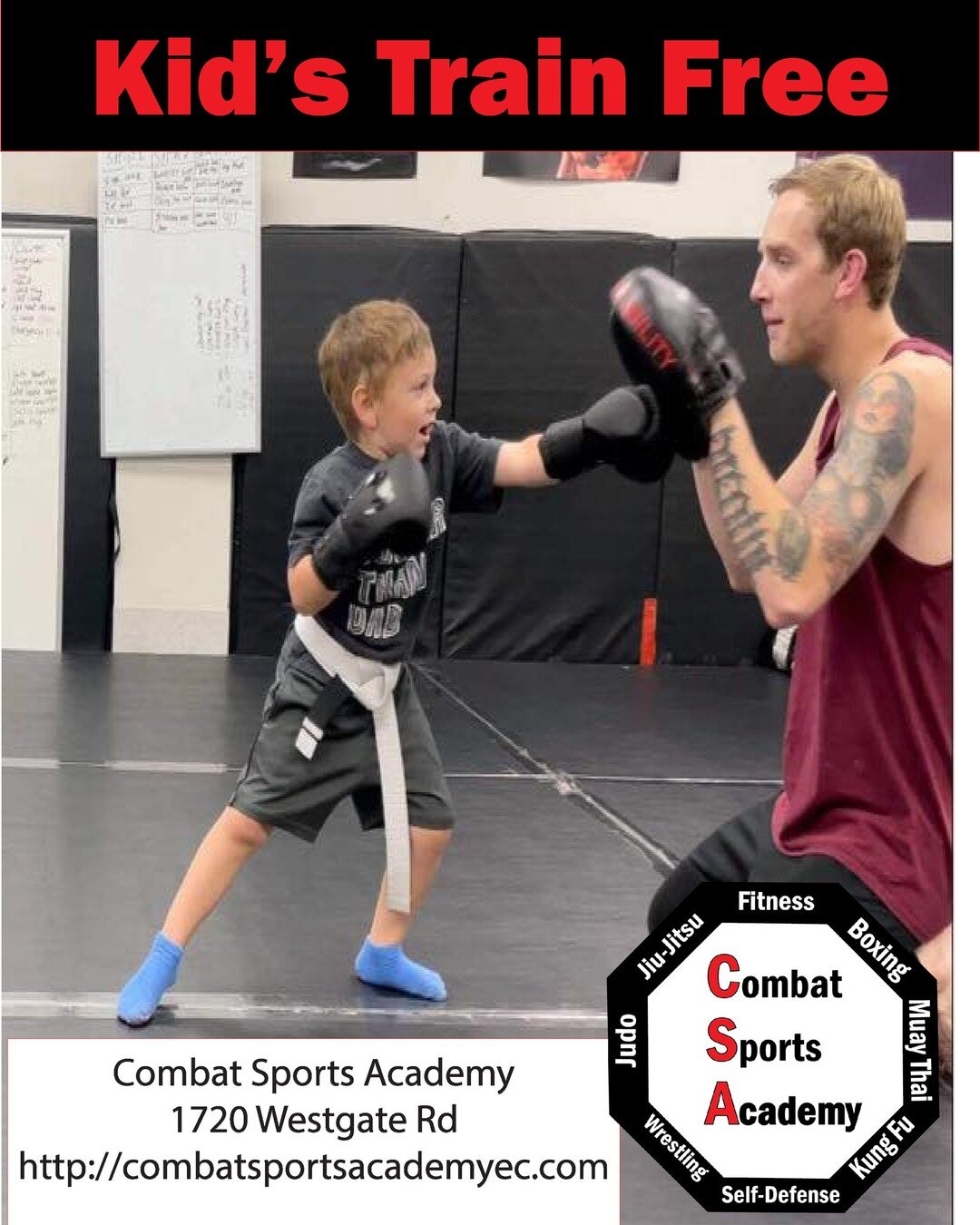Don't let your kid sit on the couch for the holidays. We are offering Free Kids Classes for the rest of the month. Kids will learn Bullyproof strategies and Self-Defense and end with Nerf Wars and Dodgeball. Only you get to gain 10 pounds during the 