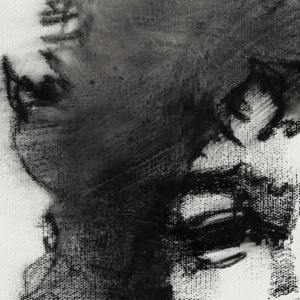 Hendrix Tribute: Sketcheria's Iconic Black and White Portrait in