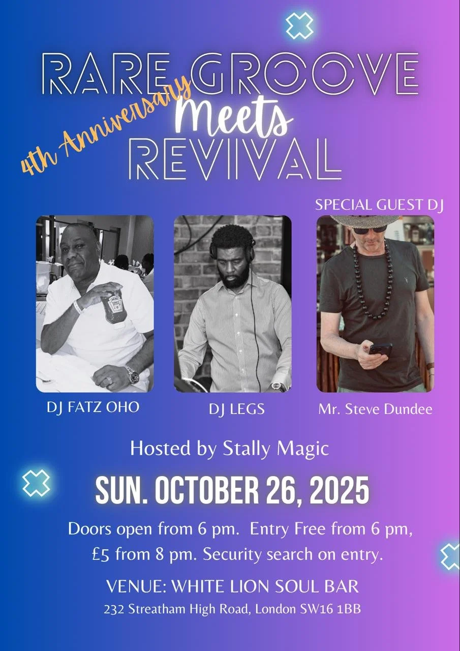 Rare Groove Meets Revival 4th Anniversary Special w/Fatz OHO, Legs &amp; Stevie Dundee