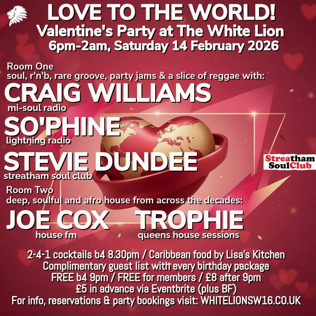 Love To The World Valentines Party!! w/Craig Williams, Stevie Dundee, So'phine, Joe Cox &amp; Trophie!