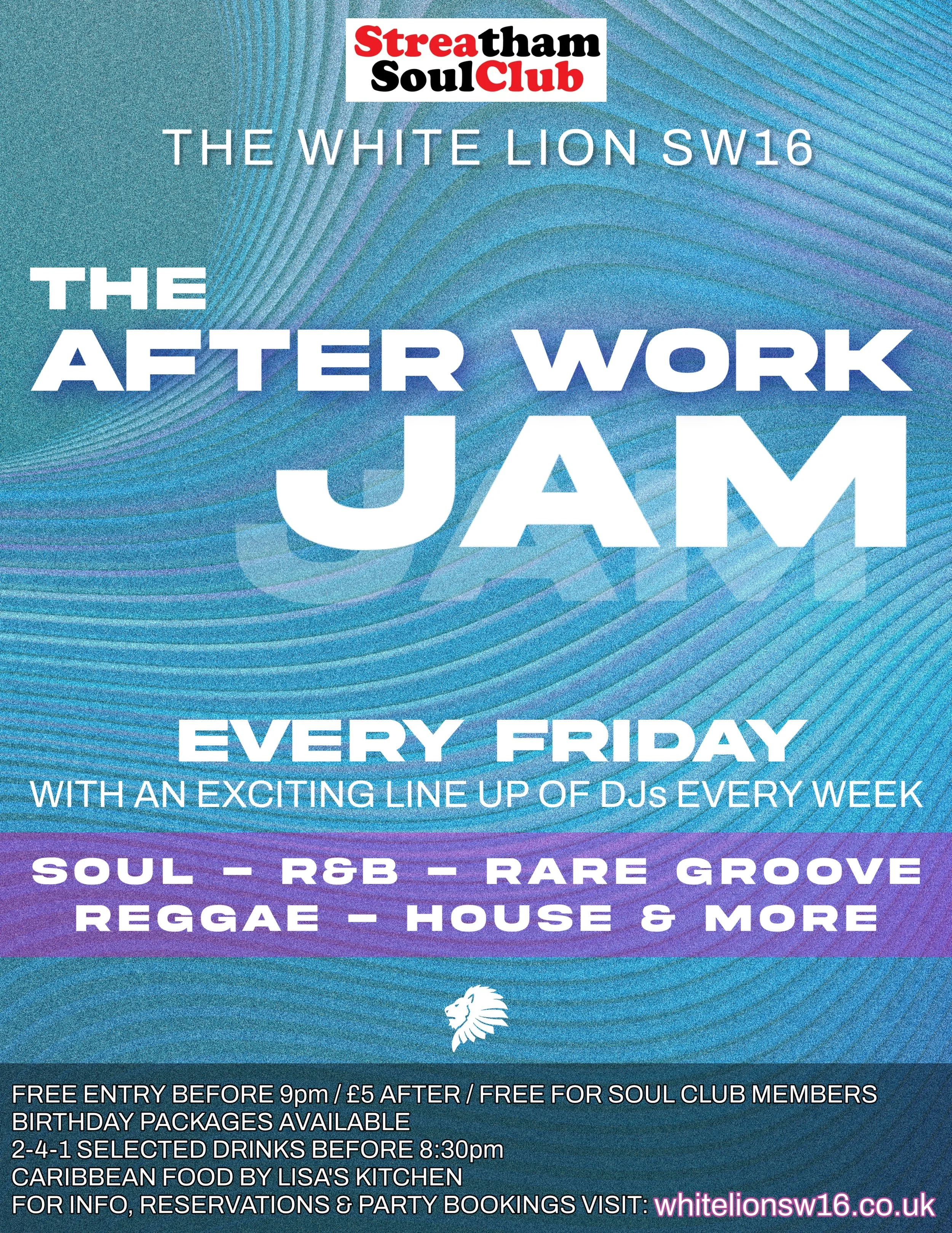 The Streatham Soul Club After Work Jam w/Daddy Ernie Lloyd Life & Stevie Dundee