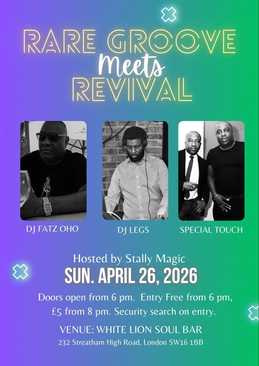 Rare Groove Meets Revival w/Fatz OHO, Legs & Special Touch