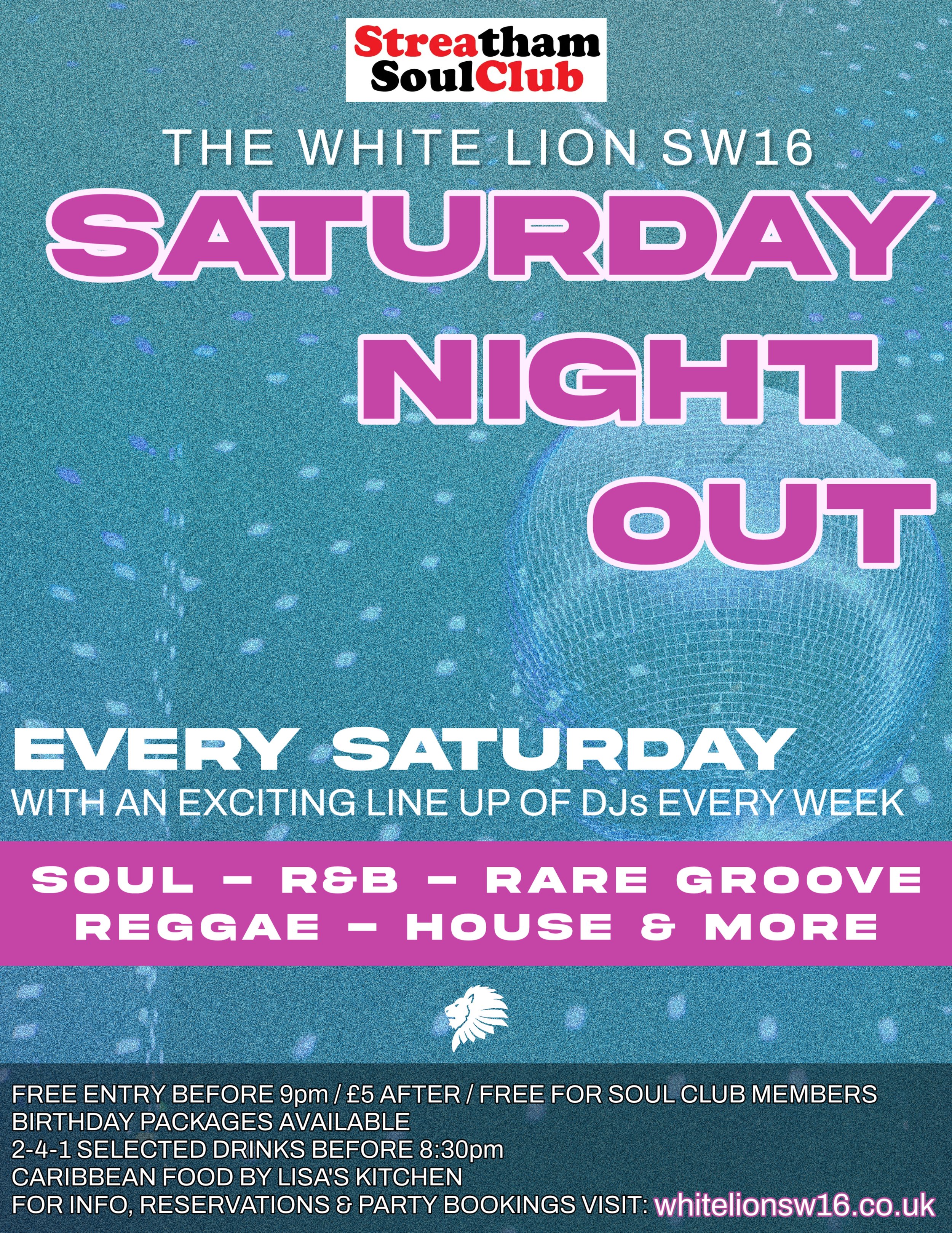 The Streatham Soul Club Saturday Night Out  