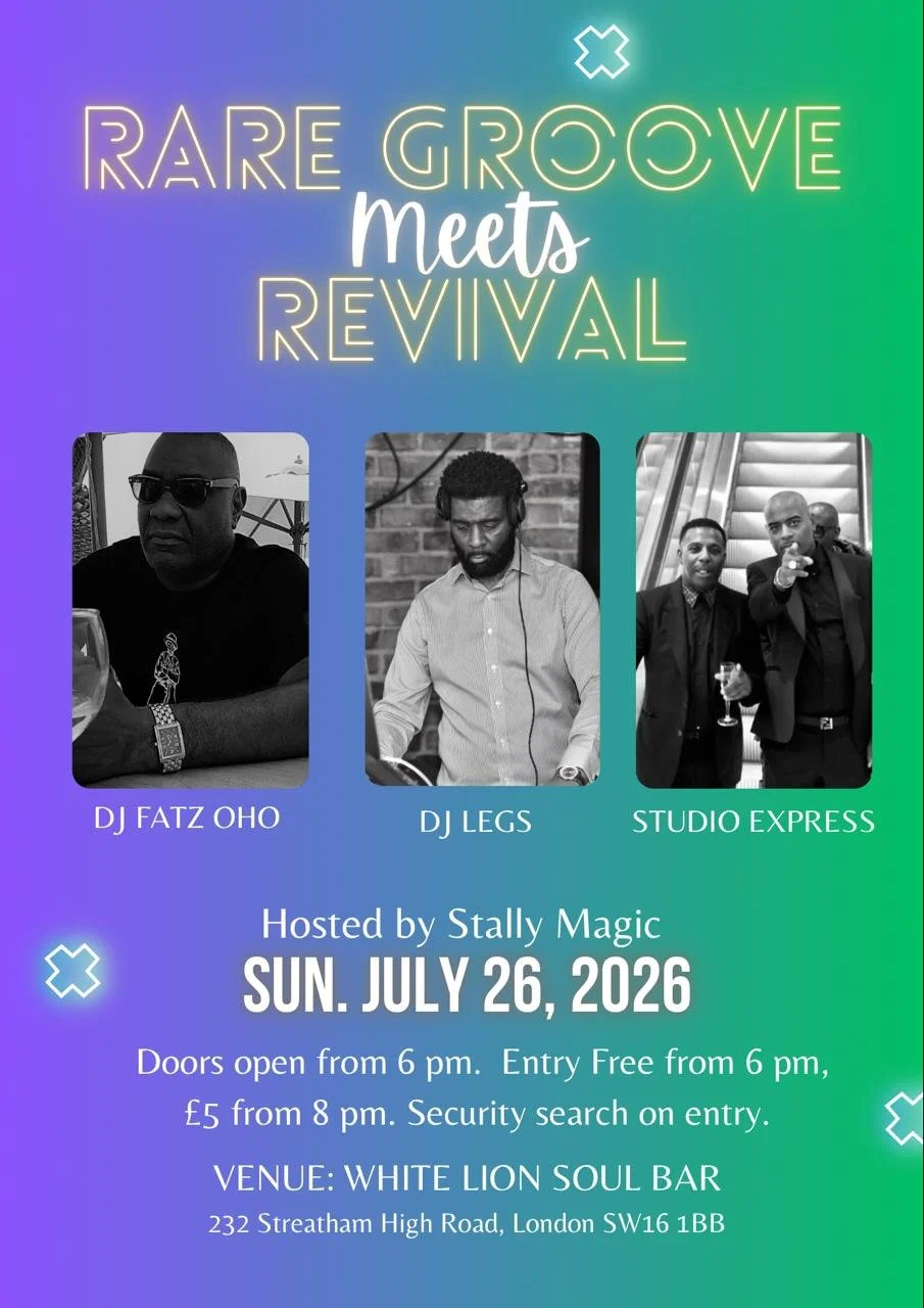Rare Groove Meets Revival w/Fatz OHO, Legs & Studio Express