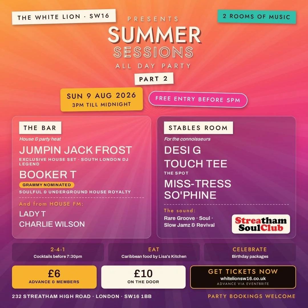 Summer Sessions w/Booker T, Jumpin' Jack Frost; Touch Tee & Miss'tress So'phine