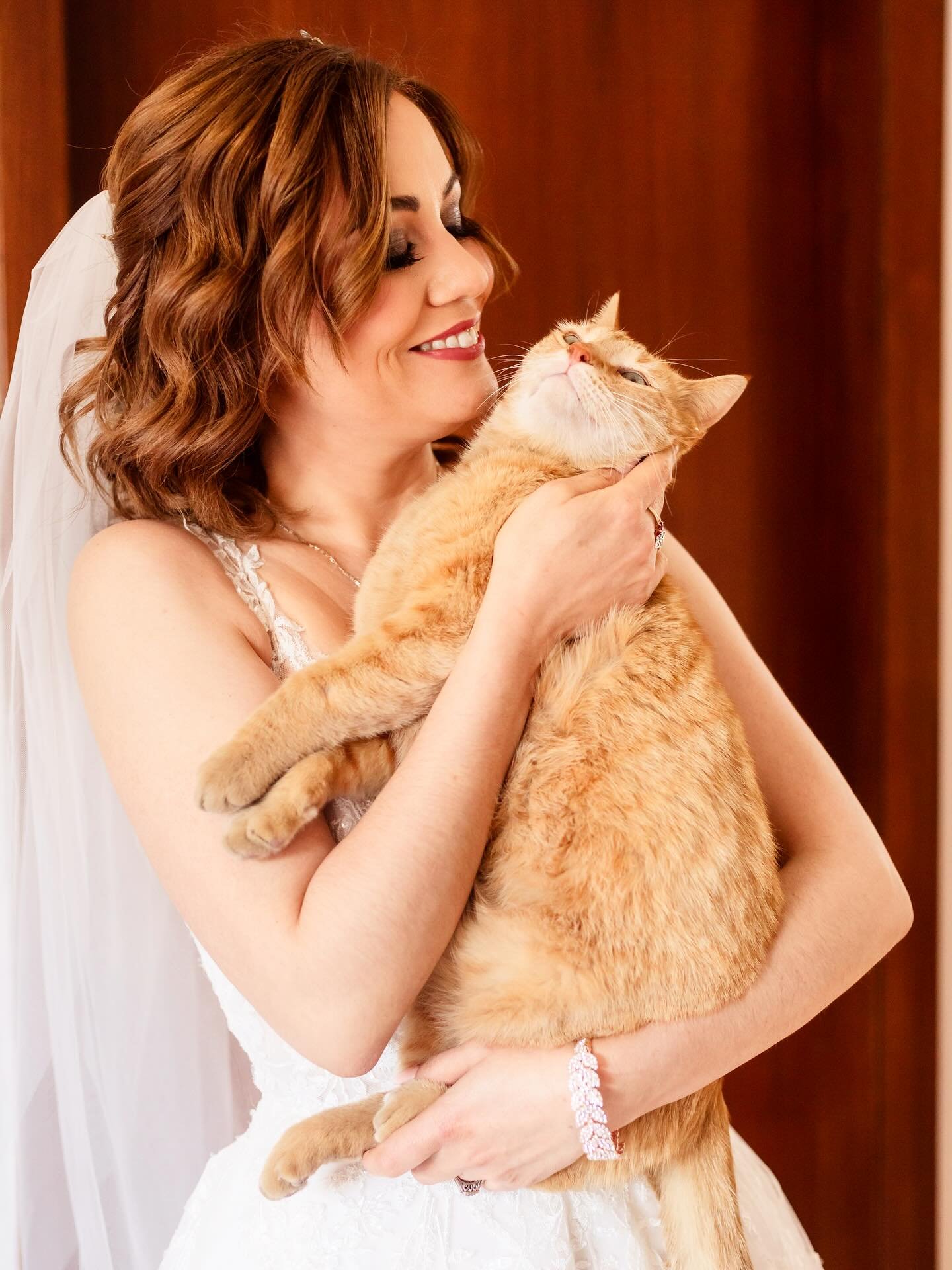 Es raro encontrarse con novias con sus gatitos. Pero cuando se dejan ver los gatitos, enloquecemos! 
Aqu&iacute;, dos de nuestras novias con sus michitos ❤️🐈🐈
 Porque ellos son parte de nuestras vidas! Feliz d&iacute;a internacional del gatito! 🐈&