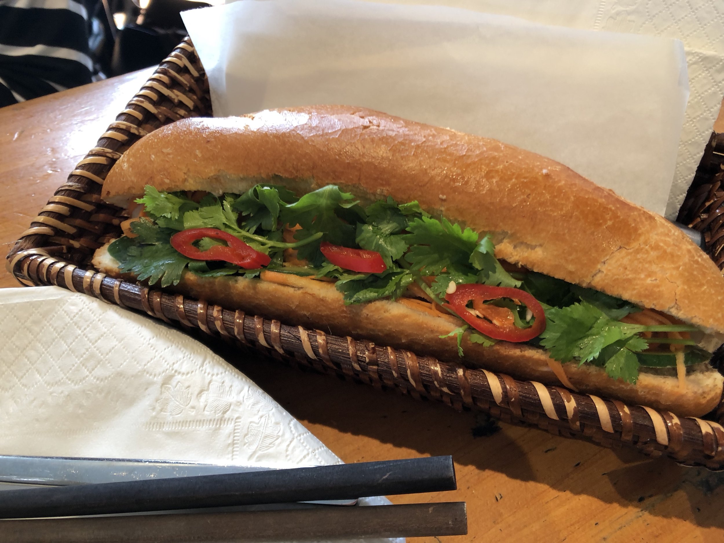  Pork belly banh mi from Cafe Fusion 