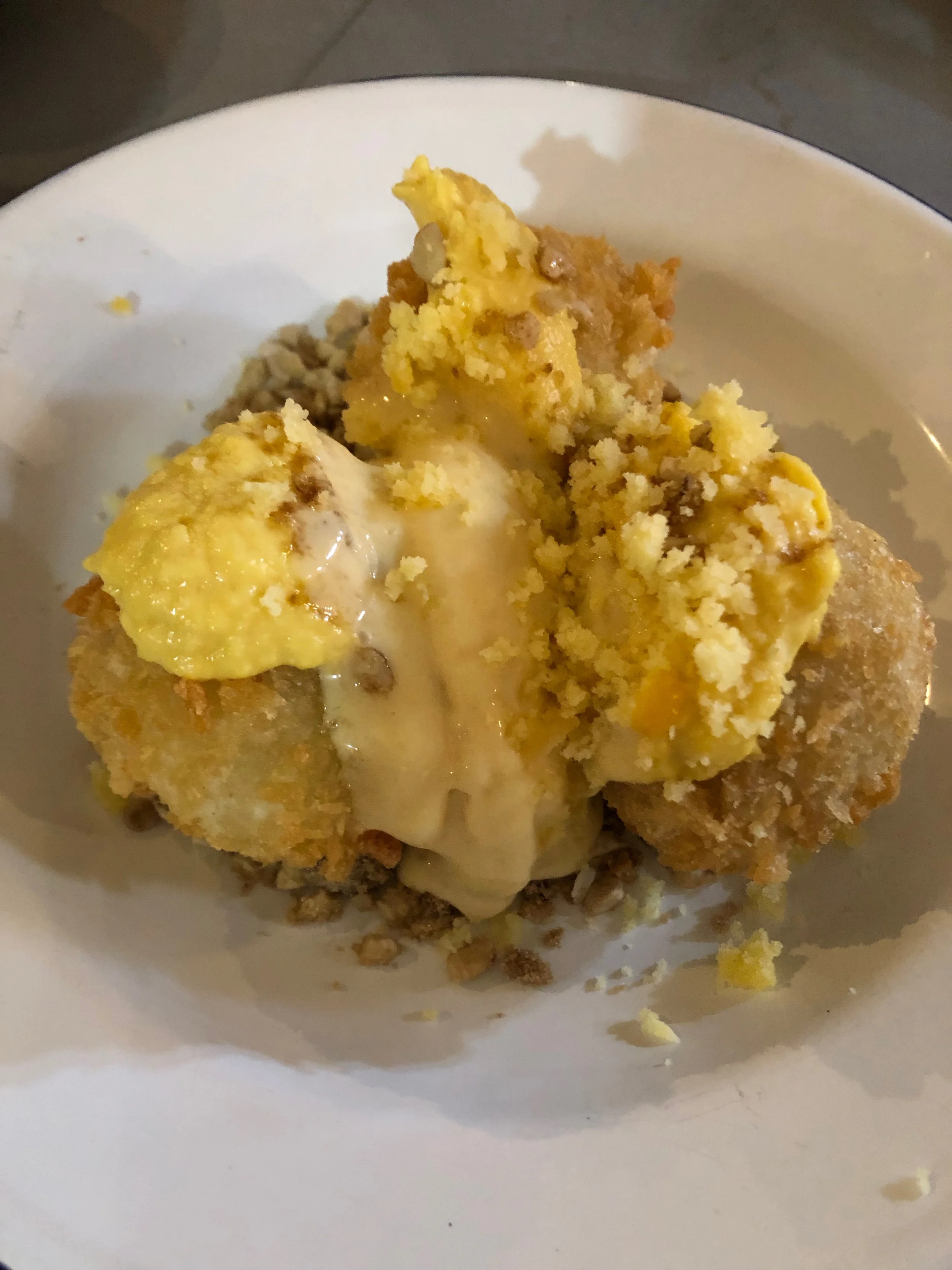 Biko balls with yema and jackfruit