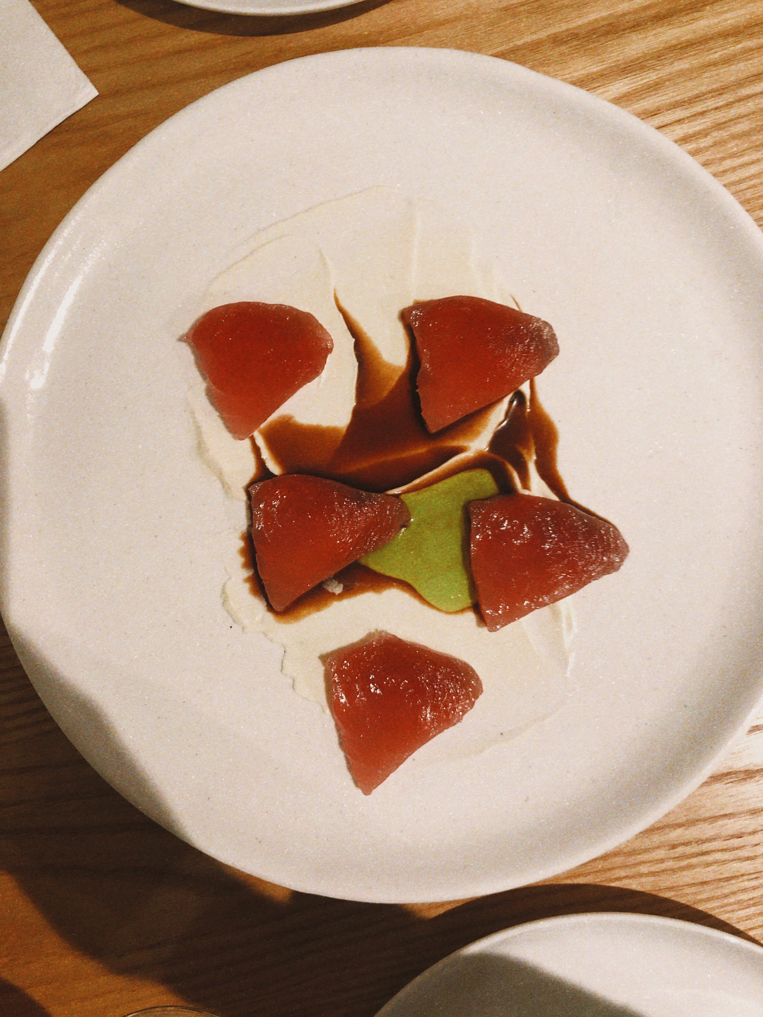 Kingfish, yuzu, white soy