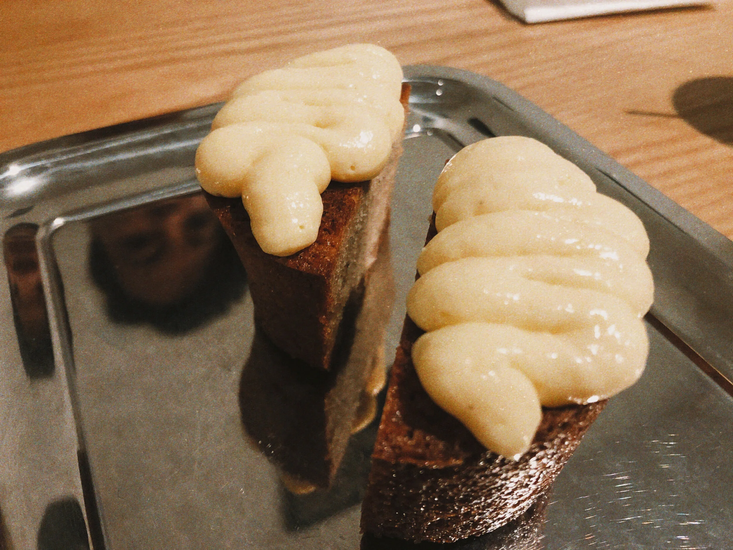 Brown butter sake cake