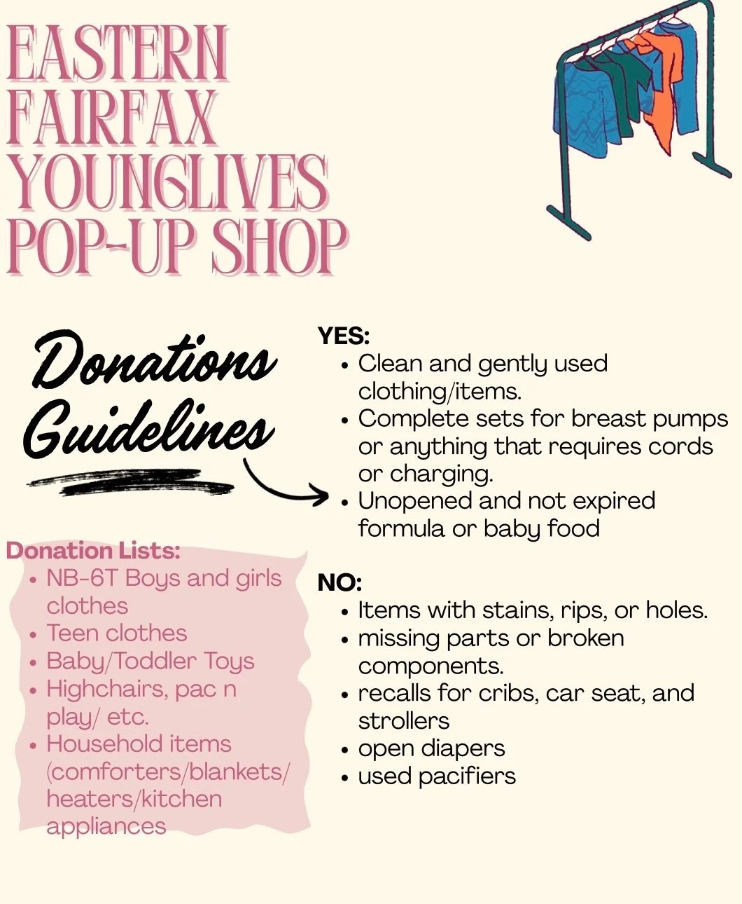 Help YoungLives Pop-Up Shop