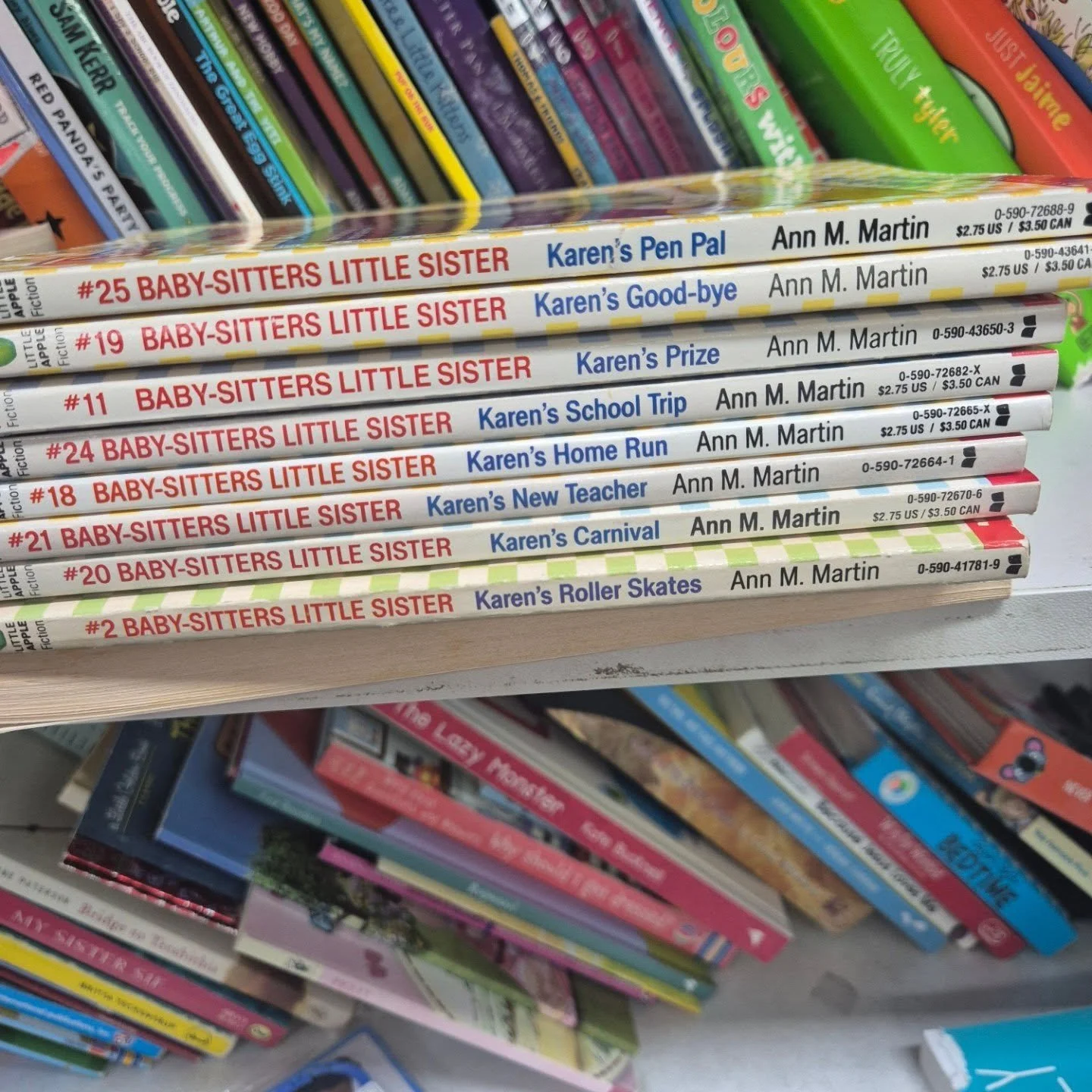 Op shop score! Someone doesn't like Kristy. Lucky my youngest does, they didnt have Kristy's worst day though which is specifically the one she wanted next.

The check out lady told me someone bought a huge stack of them yesterday.  I said well someo