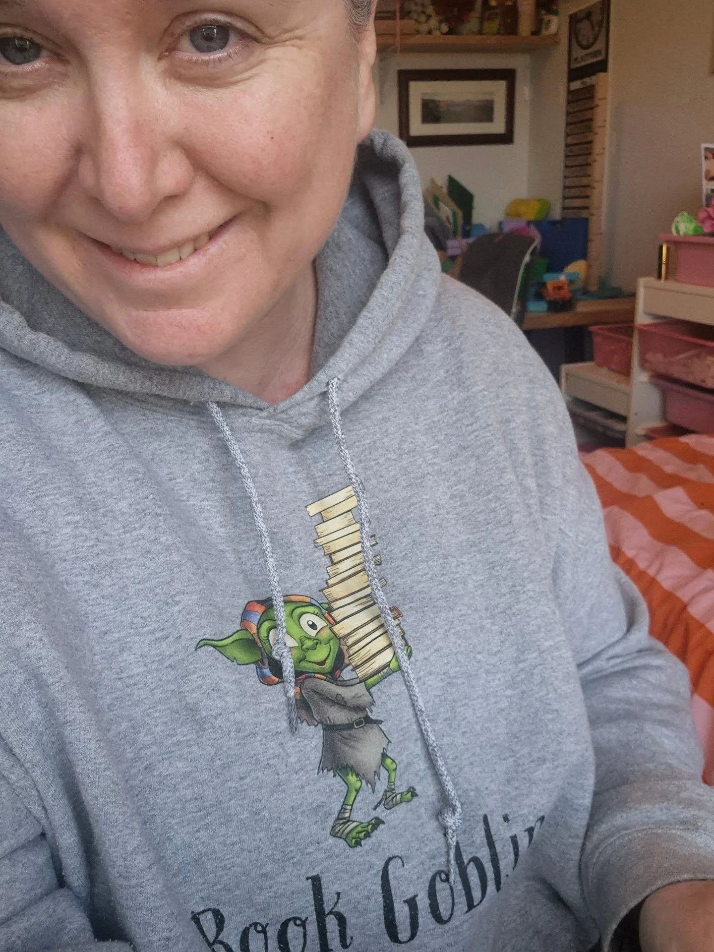 Finally changed into comfy clothes, and about tonstart reading a book hubby bought for me that my oldest is eyeing off.