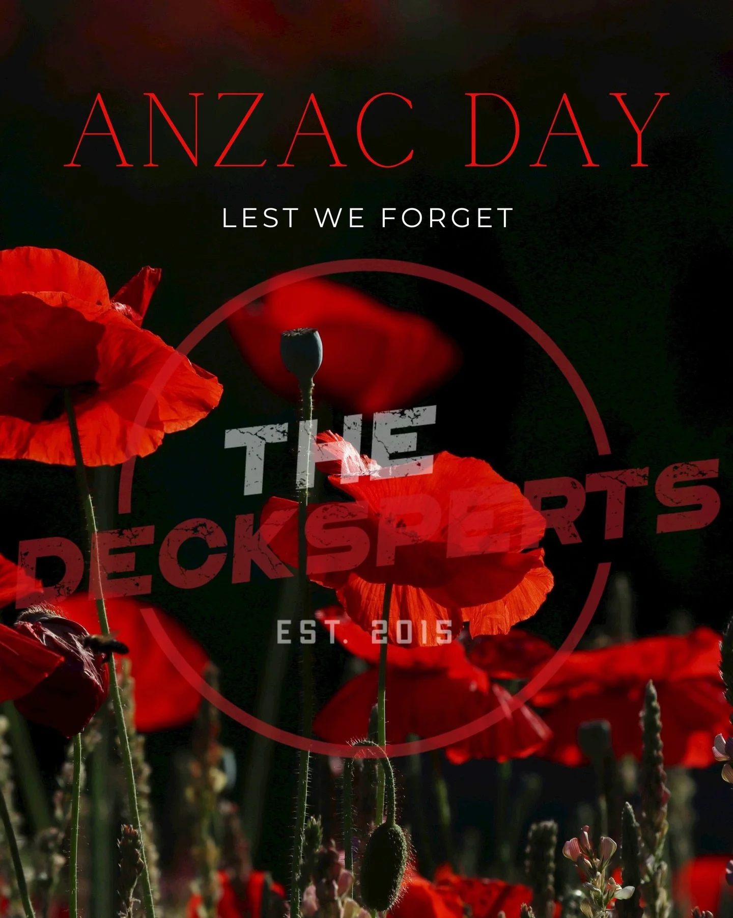 L E S T  W E  F O R G E T

They shall grow not old, as we that are left grow old: 
Age shall not weary them, nor the years condemn. 
At the going down of the sun and in the morning 
We will remember them. 
 
#jclarkeconstructions 
#anzacday 
#lestwef