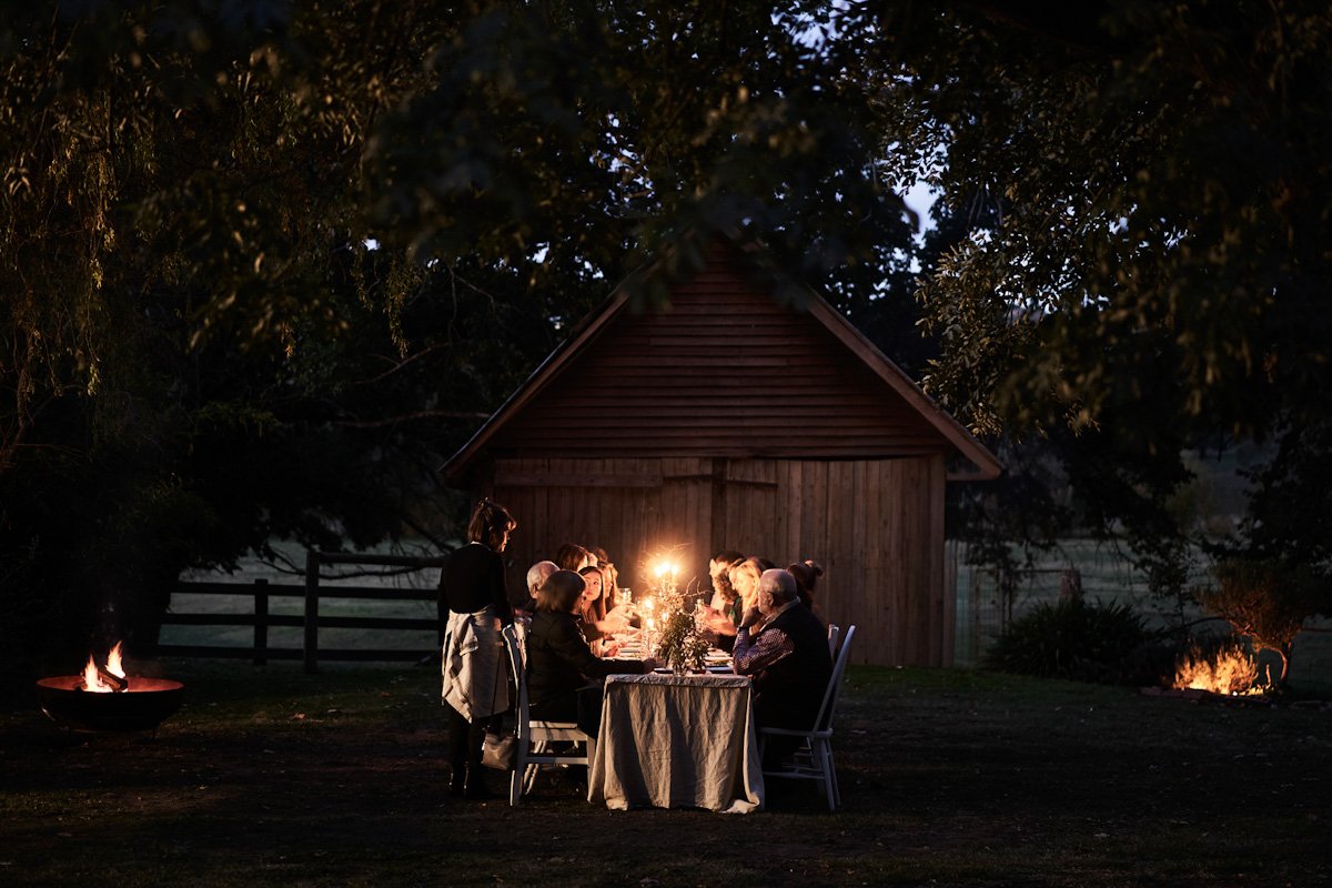 Intimate wedding celebration at Dunmore Farm in regional Victoria