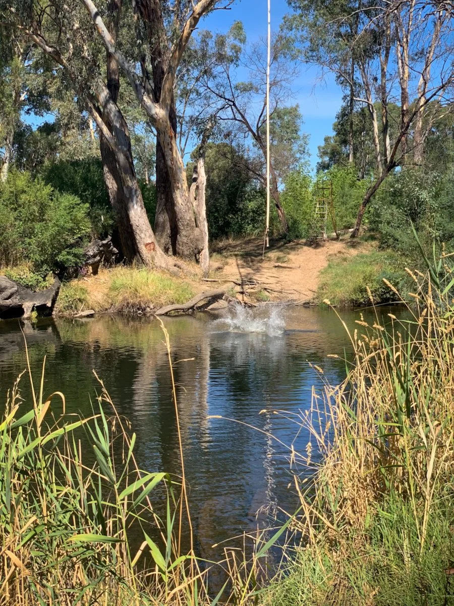 Swimming hole along the King River in North East Victoria near Dunmore Farm