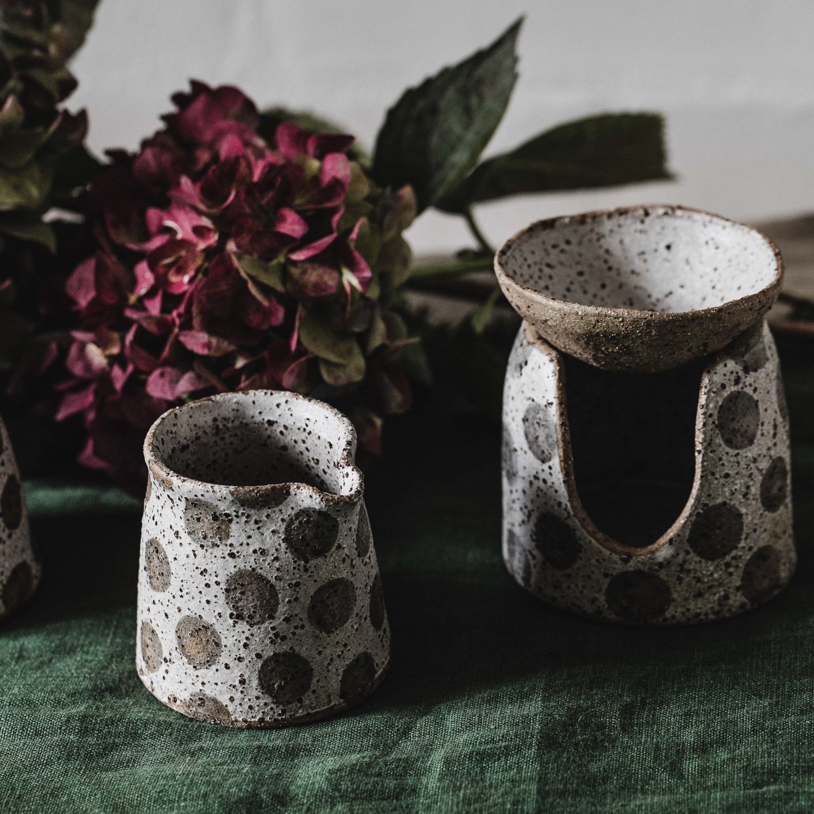 Ceramic Oil Burner by Clay Beehive for Dunmore Shoppe