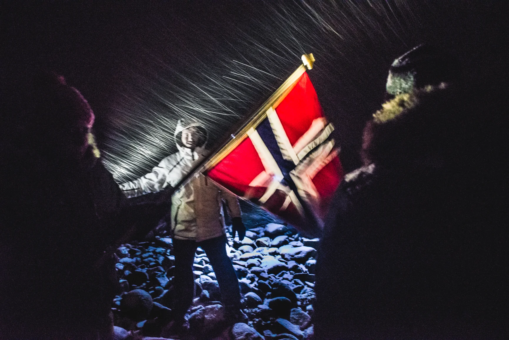 New years eve in a snowstorm 