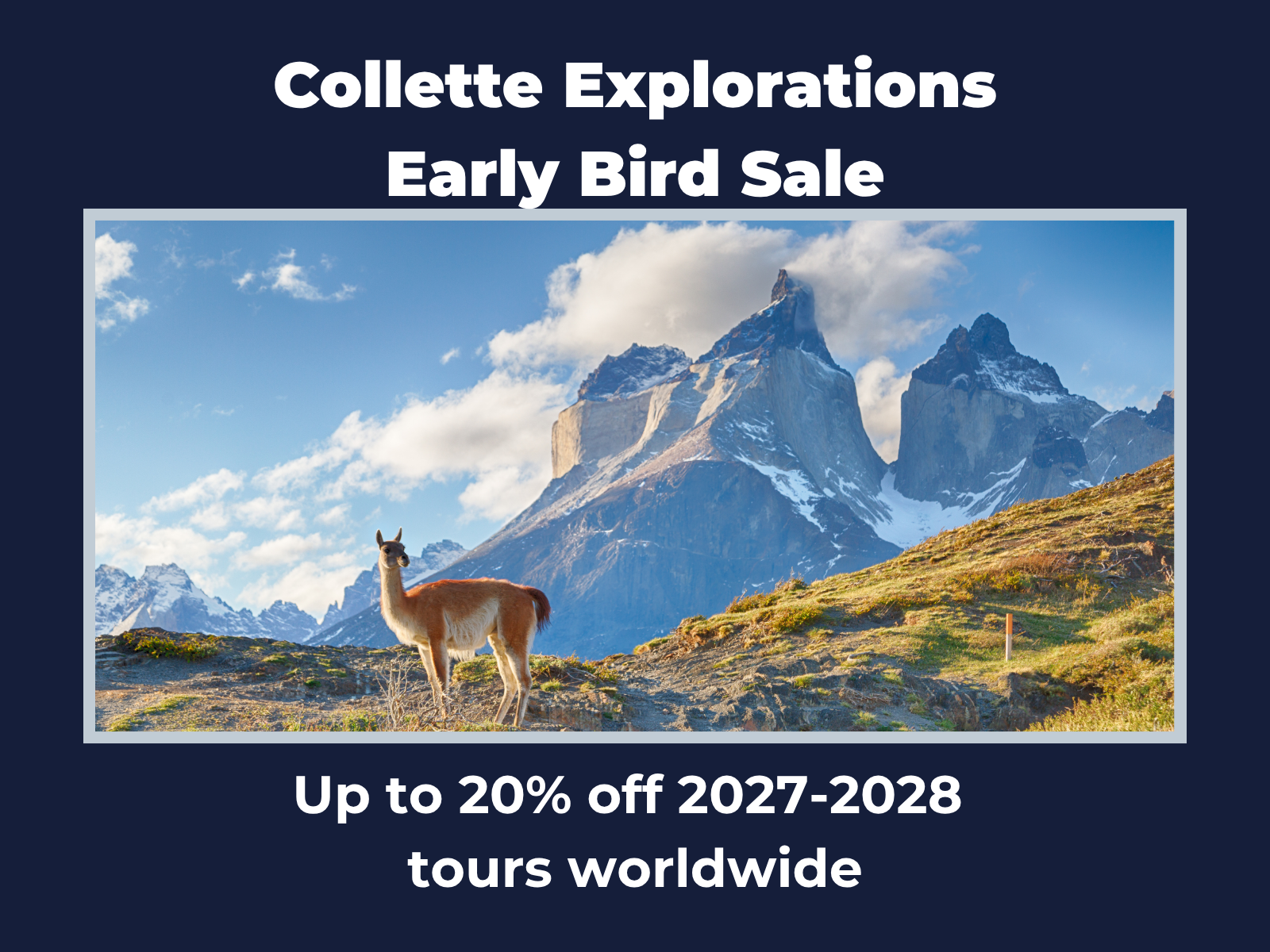 Collette Explorations Earlybird Sale