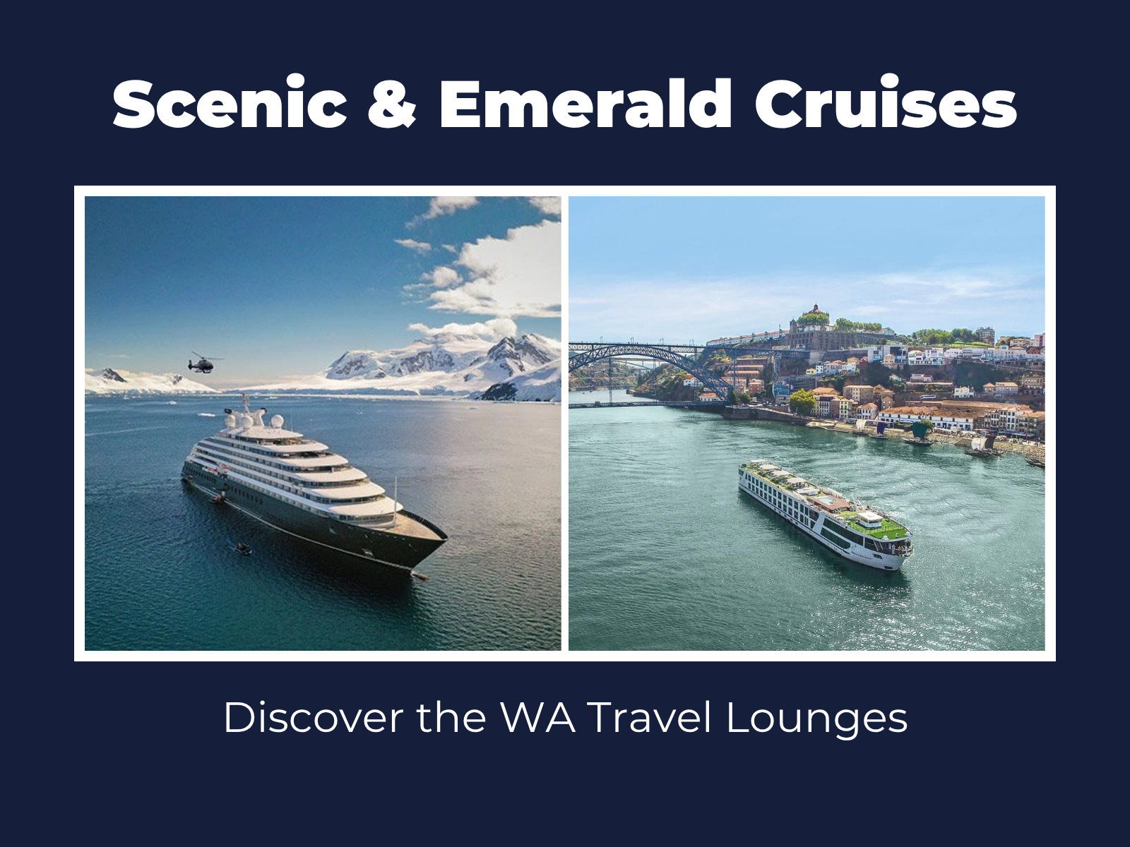 Scenic &amp; Emerald Cruises travel lounges