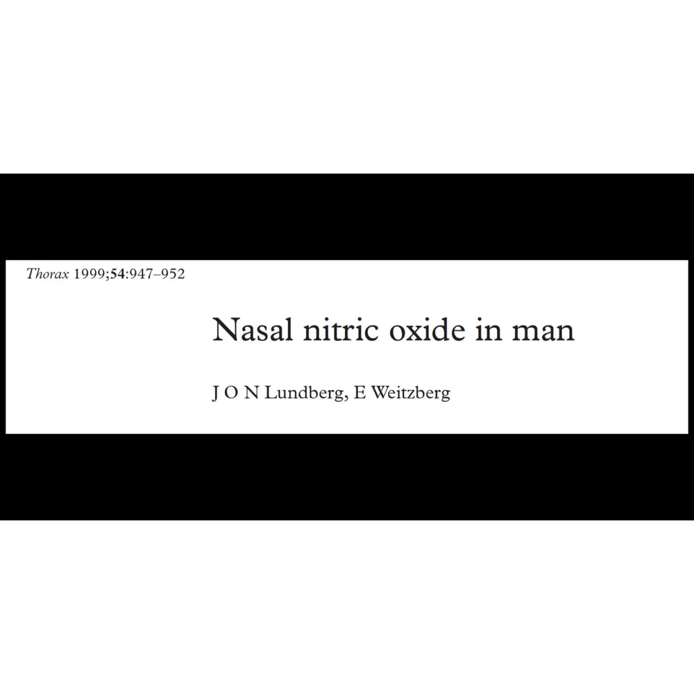 Nitric Oxide Might Outweigh All Other Benefits of Nose Breathing — The