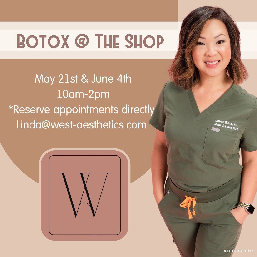 📢 She's back... and she's poppin' up twice this spring @ The Shop!! 

✨ May 21st &amp; June 4th

Contact her directly for an appointment via e-mail linda@west-aesthetics.com 

#mobileconcierge #botox #vitaminbshot #albanyny #upstatebotox #albanyboto