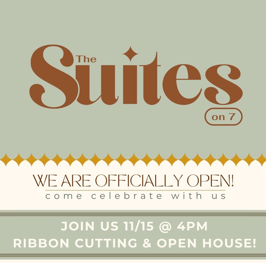 We are so excited to celebrate with everyone 👏🏼 See you 11/15 @ 4pm for a ribbon cutting ceremony with @coloniechamber and join us for an after party and see our new and improved space and meet all of your new favorite beauty &amp; wellness profess