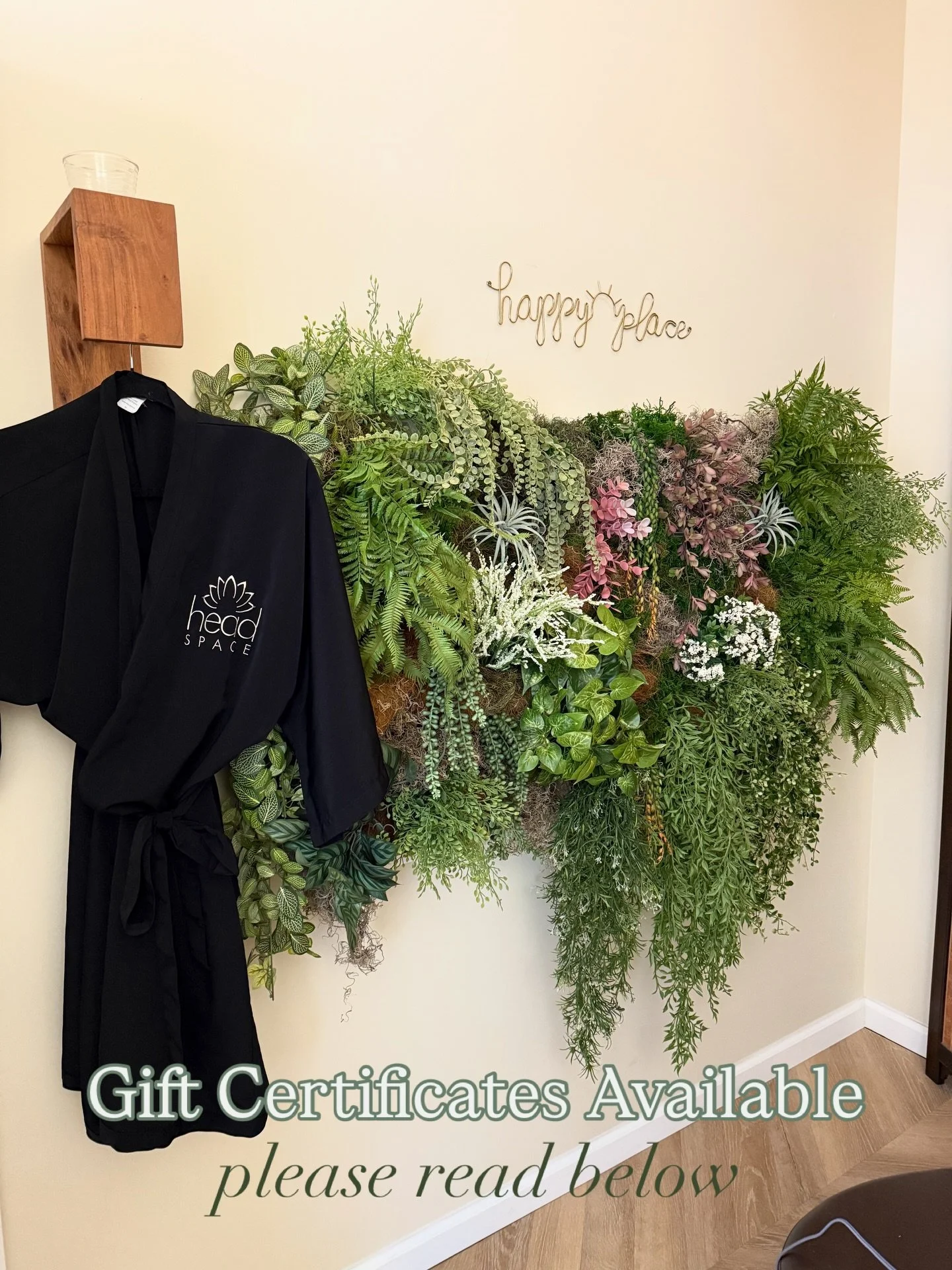 Gift certificates are available online 24/7!
We also offer physical gift cards for those who prefer something to wrap. Since we&rsquo;re a small team and spend our time with clients during services, we ask that you please don&rsquo;t knock while appo