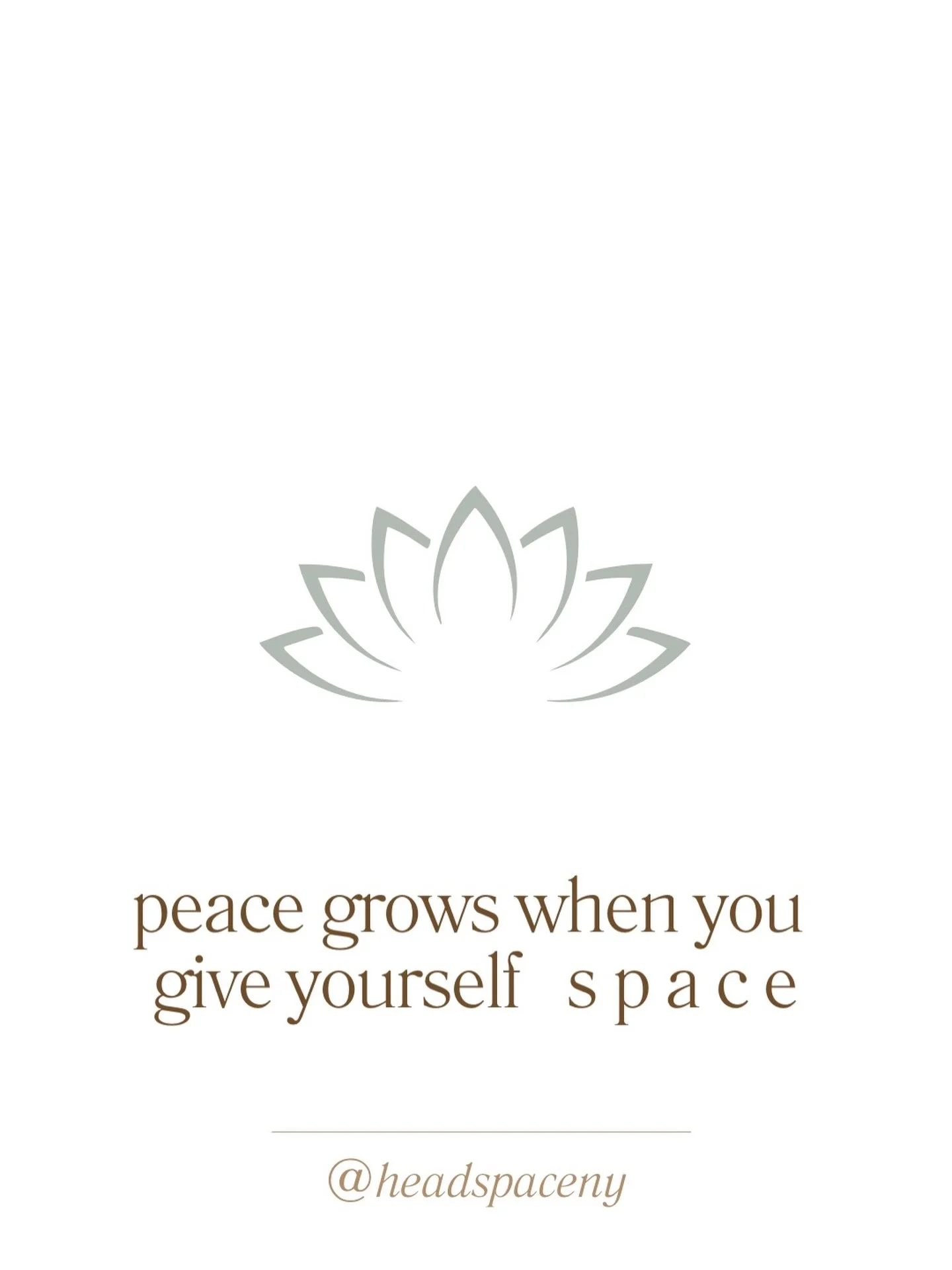 Permission to give yourself s p a c e ✨