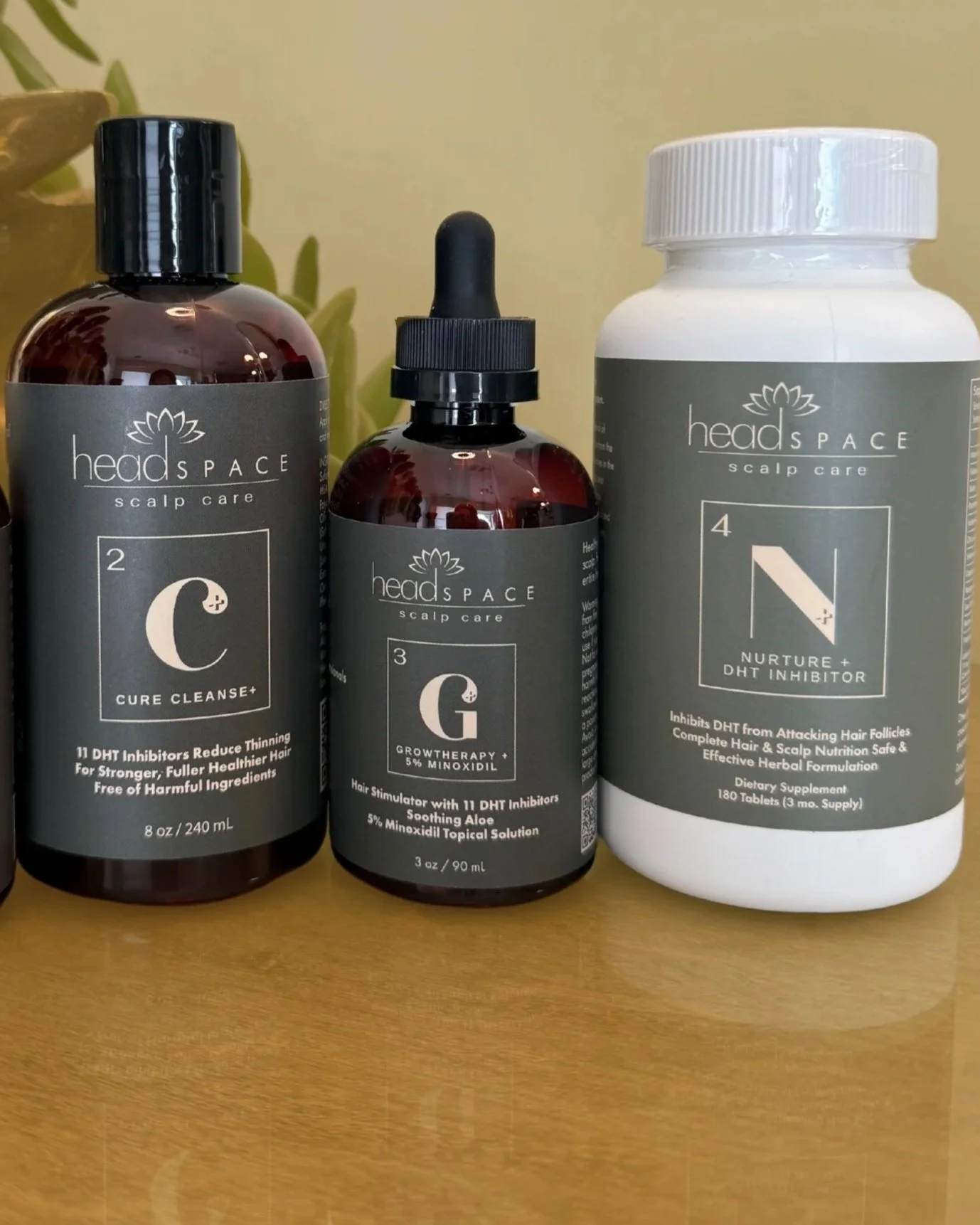 Headspace + system with DHT inhibitors and 5% minoxidil (dry to normal scalp) - 3,6 & 12 month supply