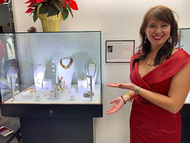 Lei Lee Jewels on display @liz_presleyandcofinejewelers in San Diego! Holiday party time! 📸: @619ndirish #sandiego #presleyandco #femalejewelrydesigners #womensupportingwomen #northparksd #leileejewels