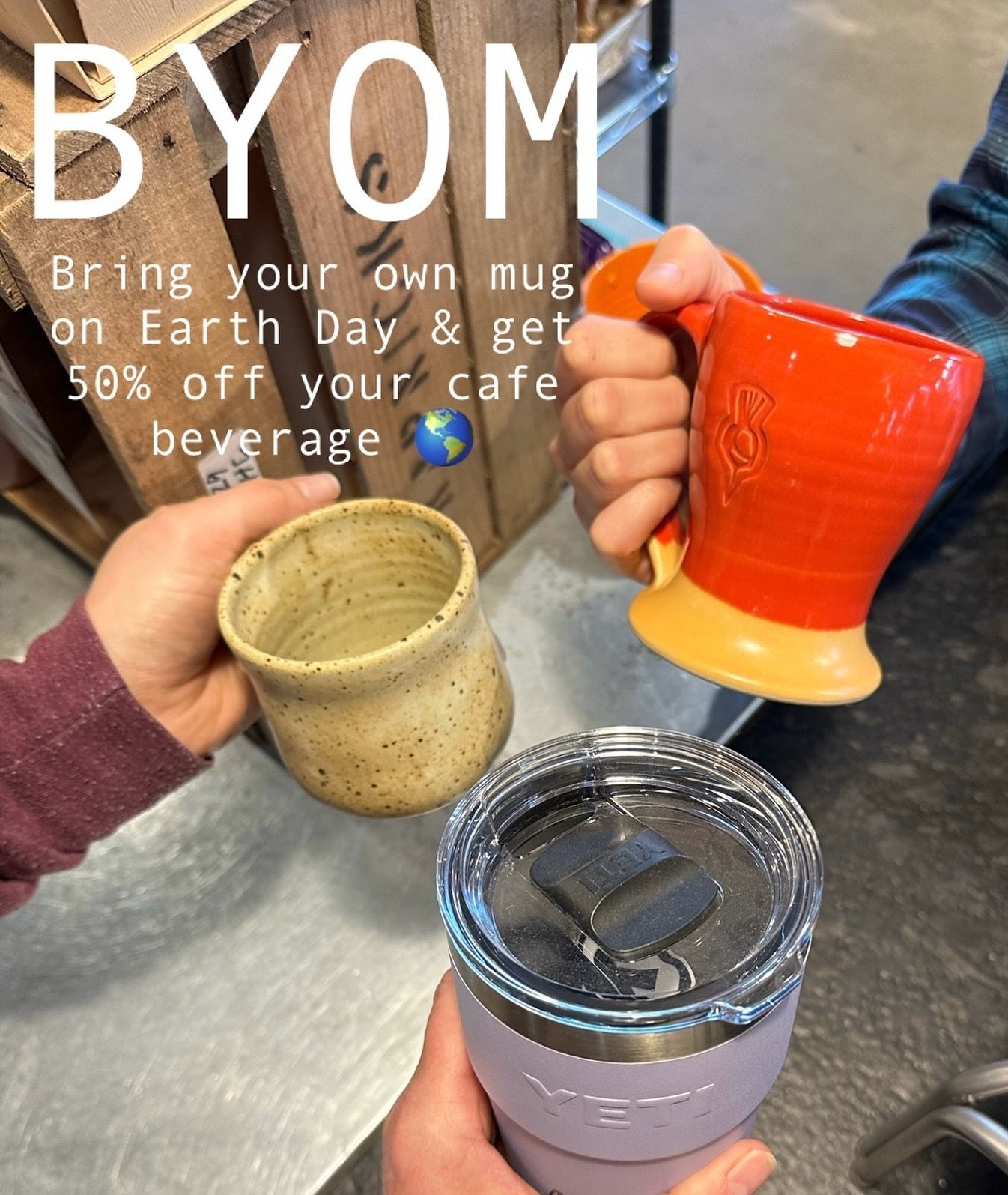 Help us Celebrate Earth Day🌎🥰 Those that bring their own mug will receive 50% off of their cafe Beverage today 4-22-2024.  YAY!!Kombucha excluded.  #earthday #environmentalimpact  #chelseamichigan #tastethelocalfifference #michiganfarmers #michigan