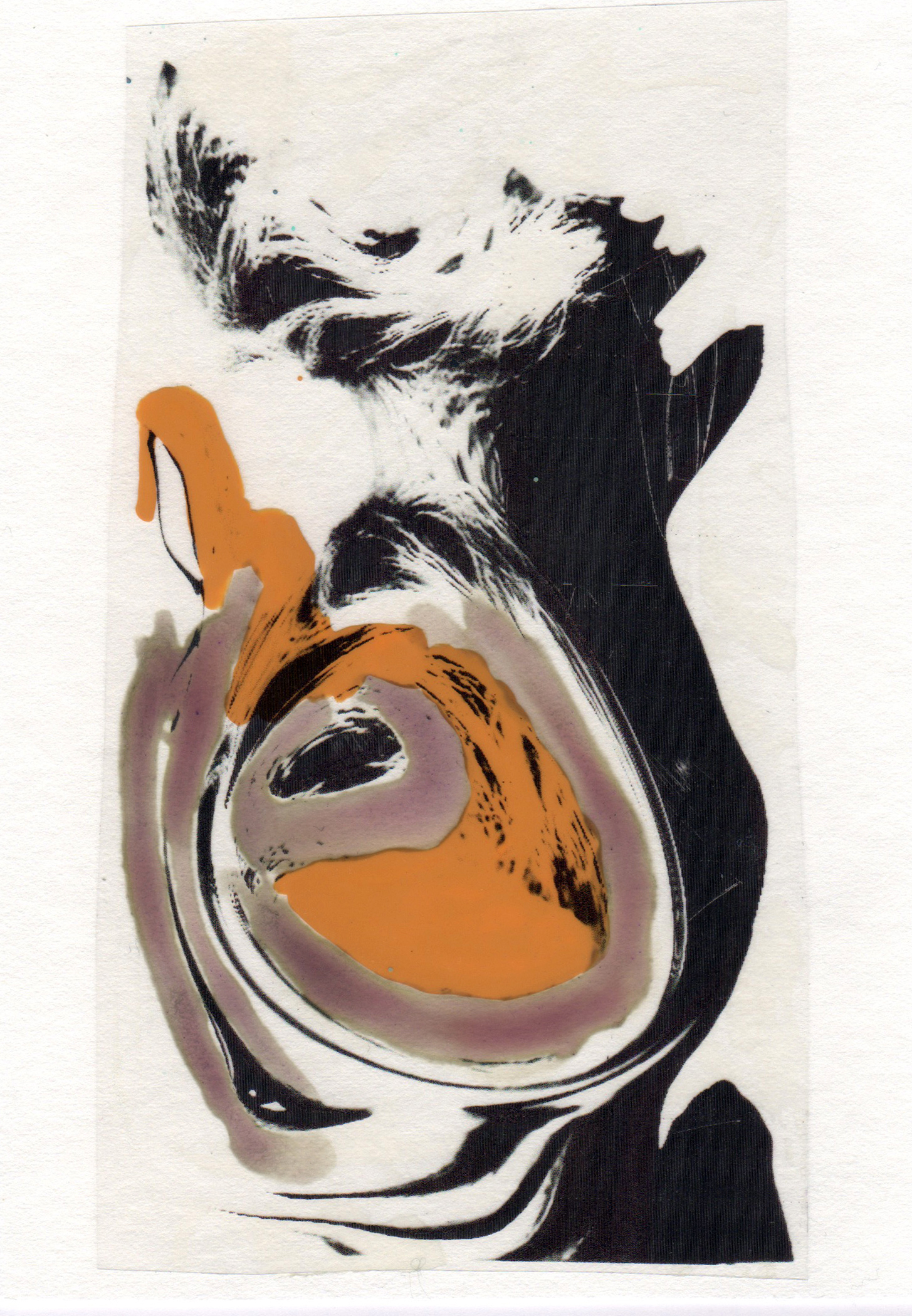 Naked Eye 2015 acrylic watercolor mylar archival ink and paper 5 x 7