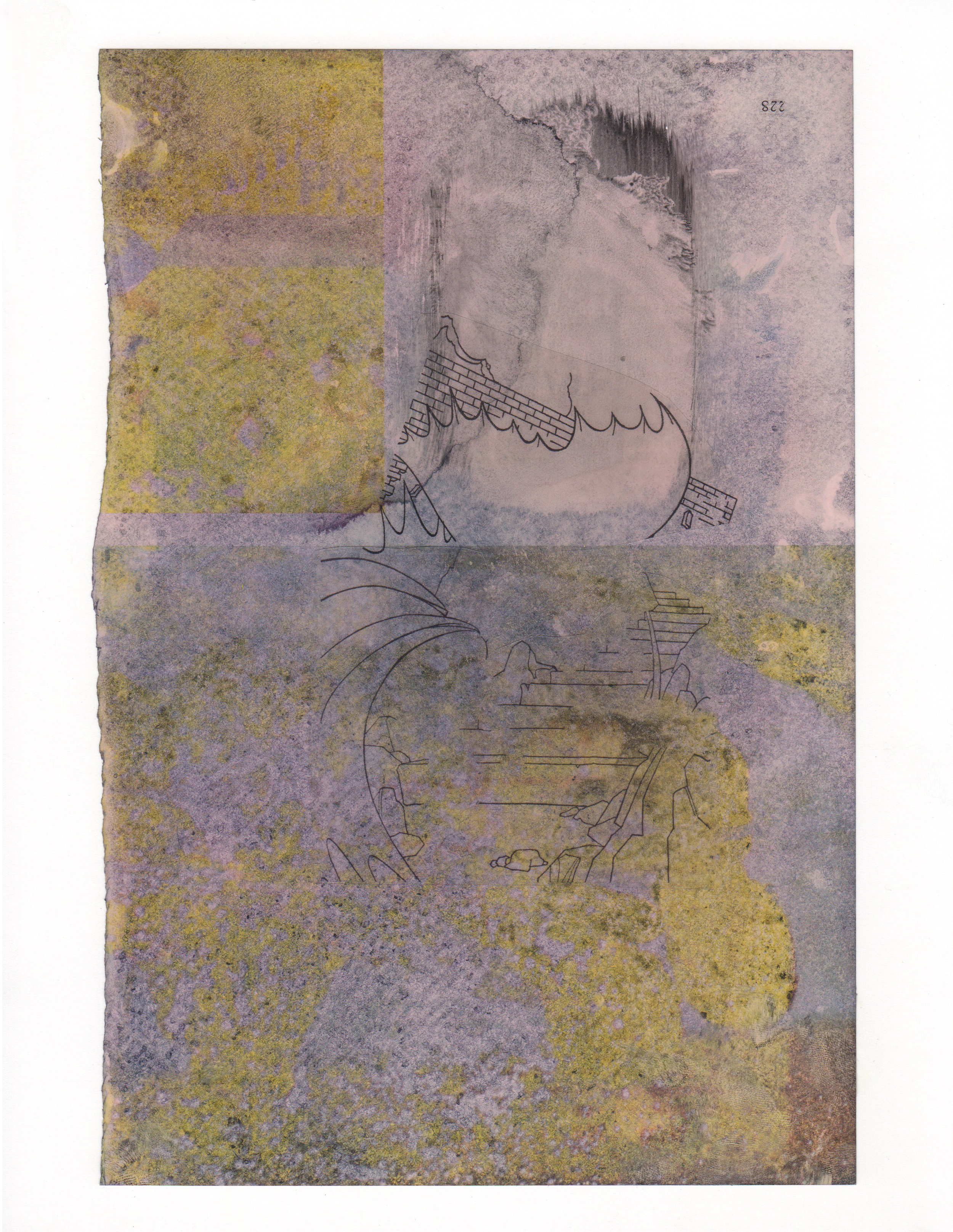 A Series of Such Flights 2015 acrylic mylar archival ink and paper 8 5 x 11