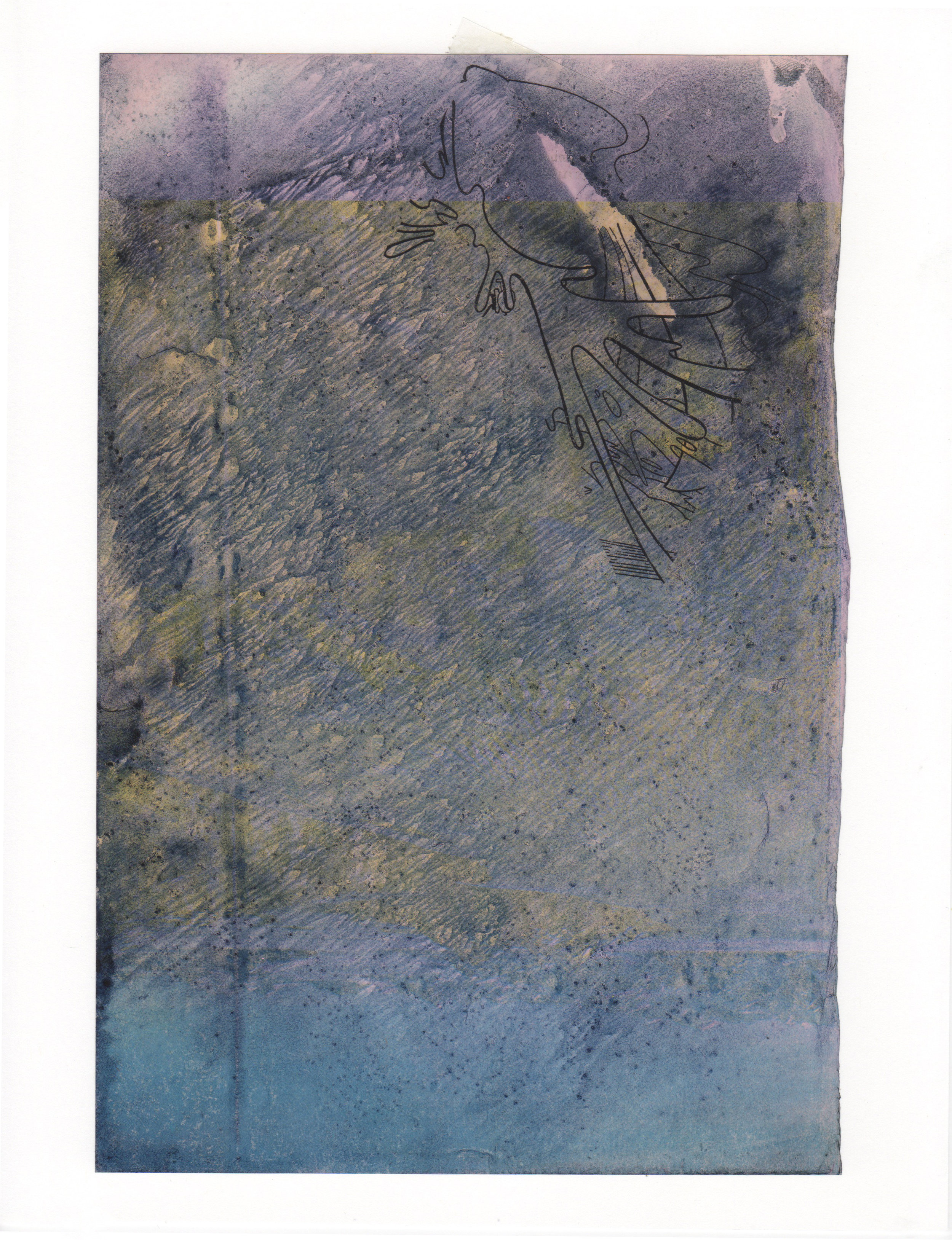 Any Port In A Storm 2015 acrylic mylar archival ink and paper 8 5 x 11