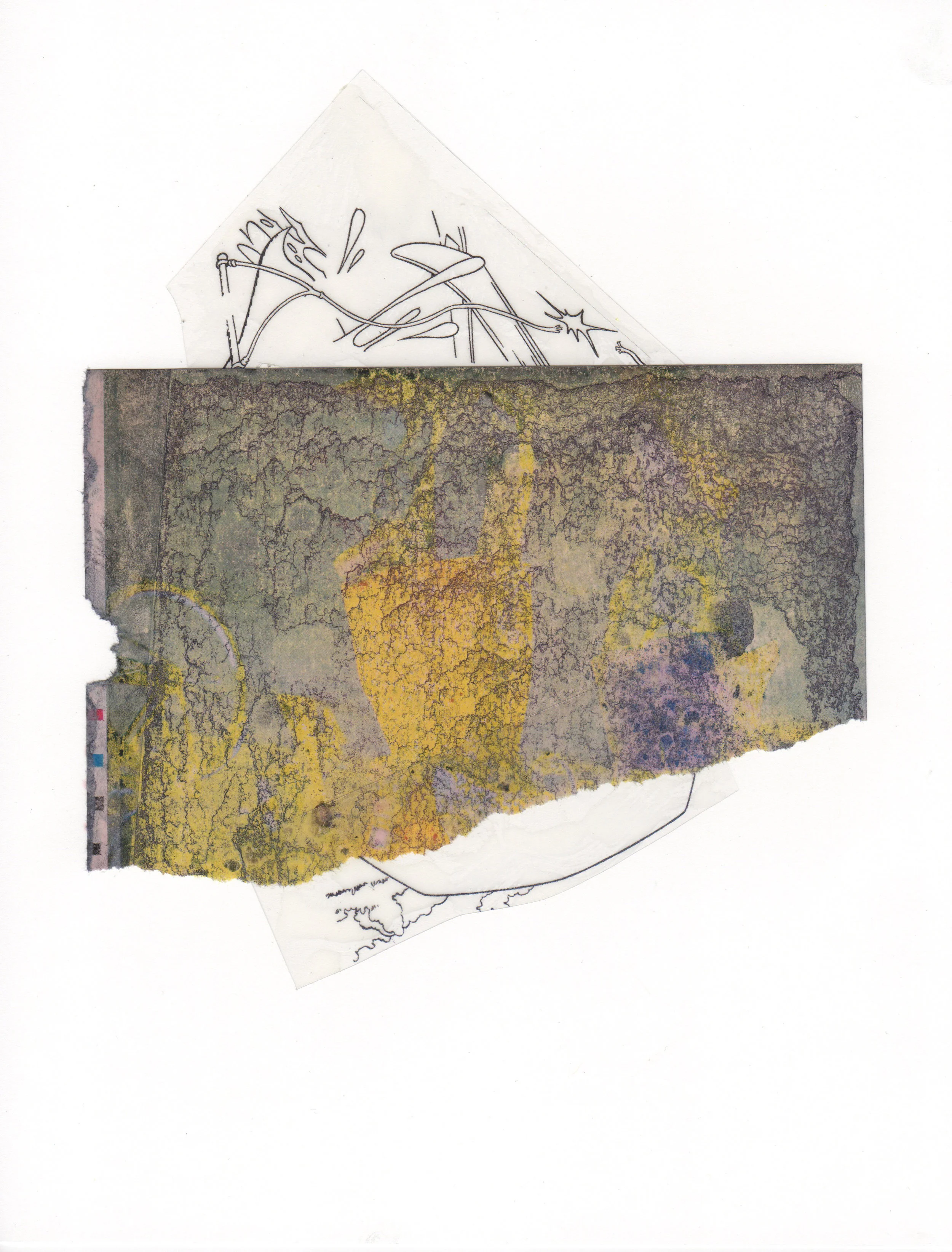 Jump Hurdles 2015 acrylic mylar archival ink and paper 8 5 x 11