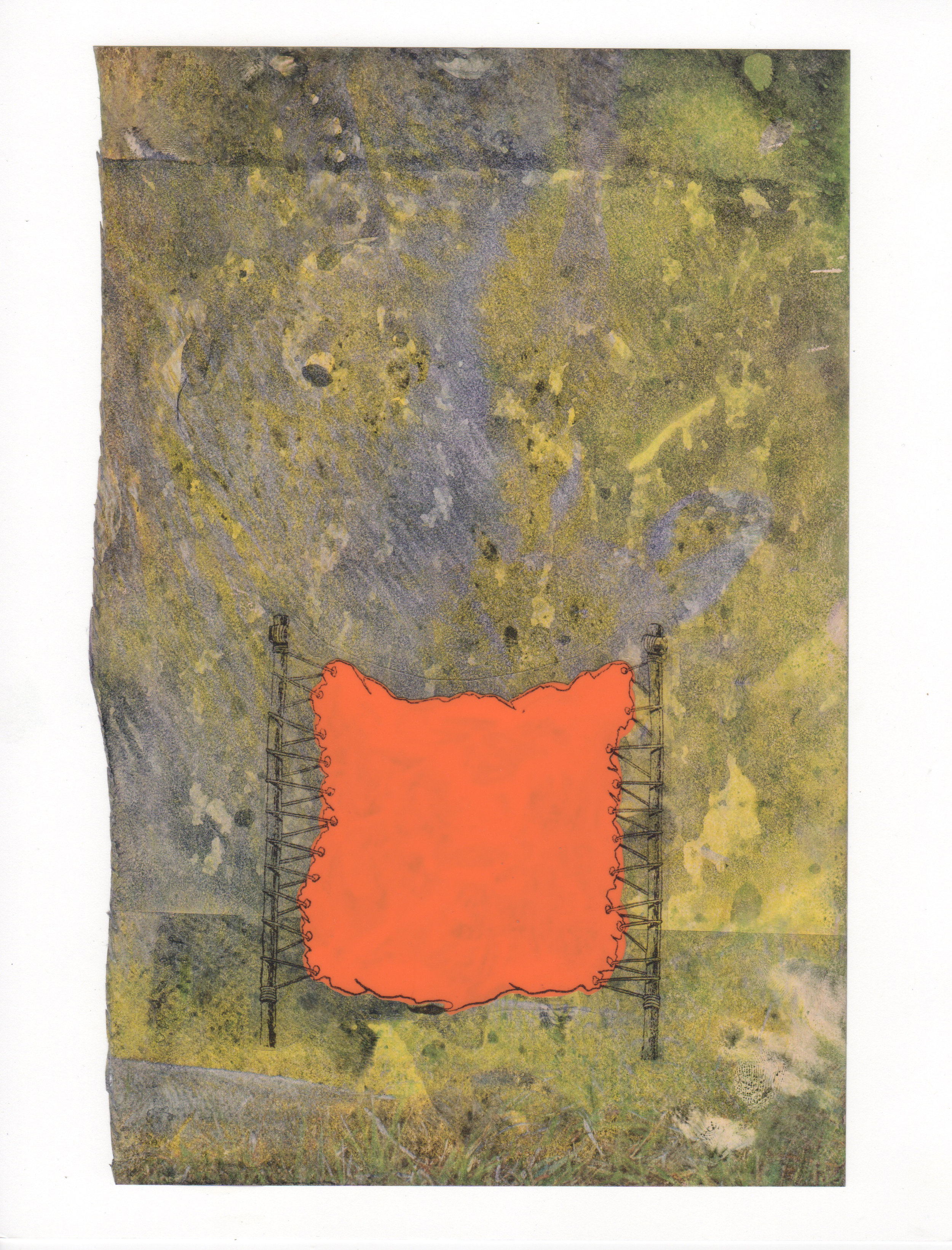 Tanned 2015 acrylic mylar archival ink and paper 8 5 x 11