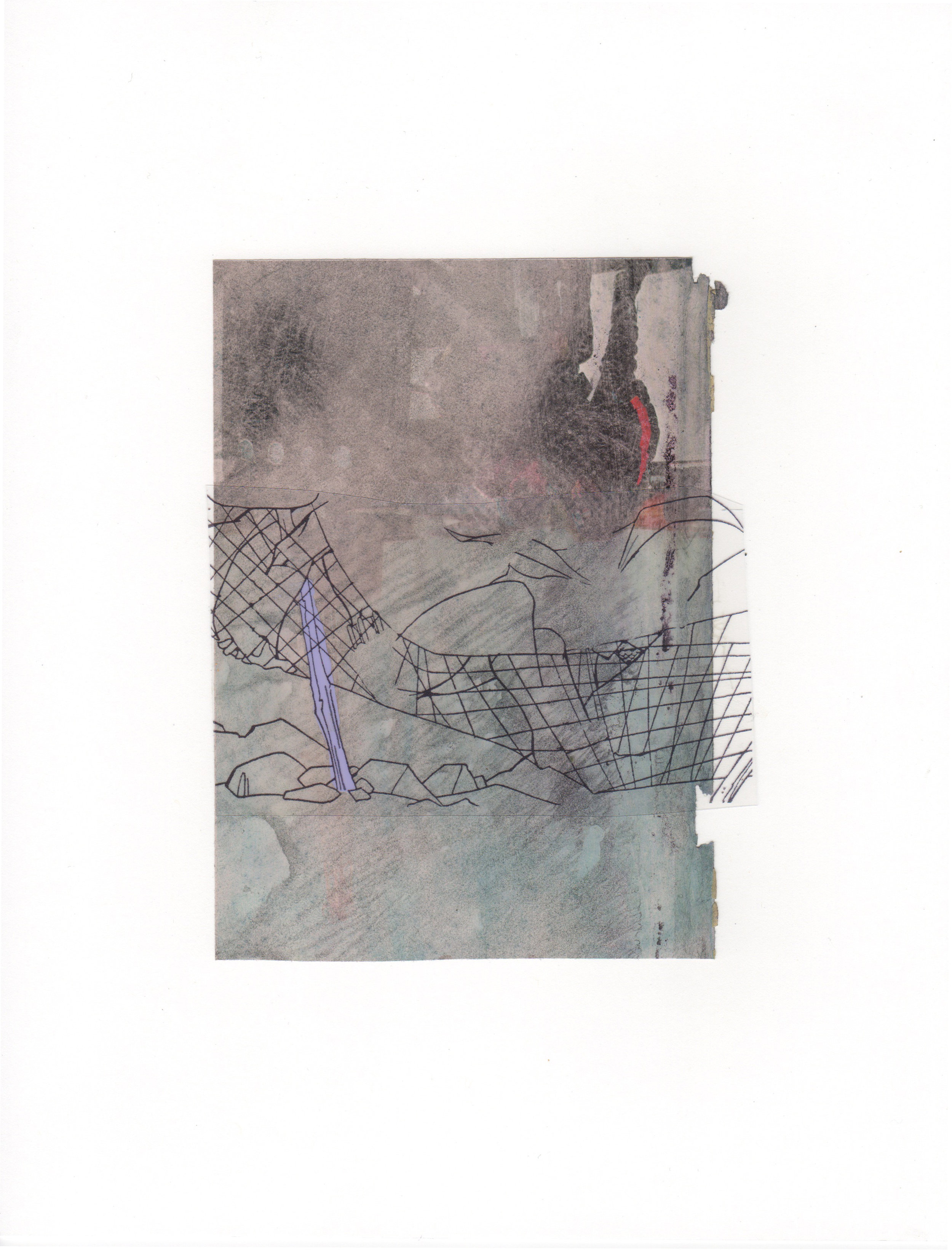 The Net 2015 acrylic mylar archival ink and paper 8 5 x 11