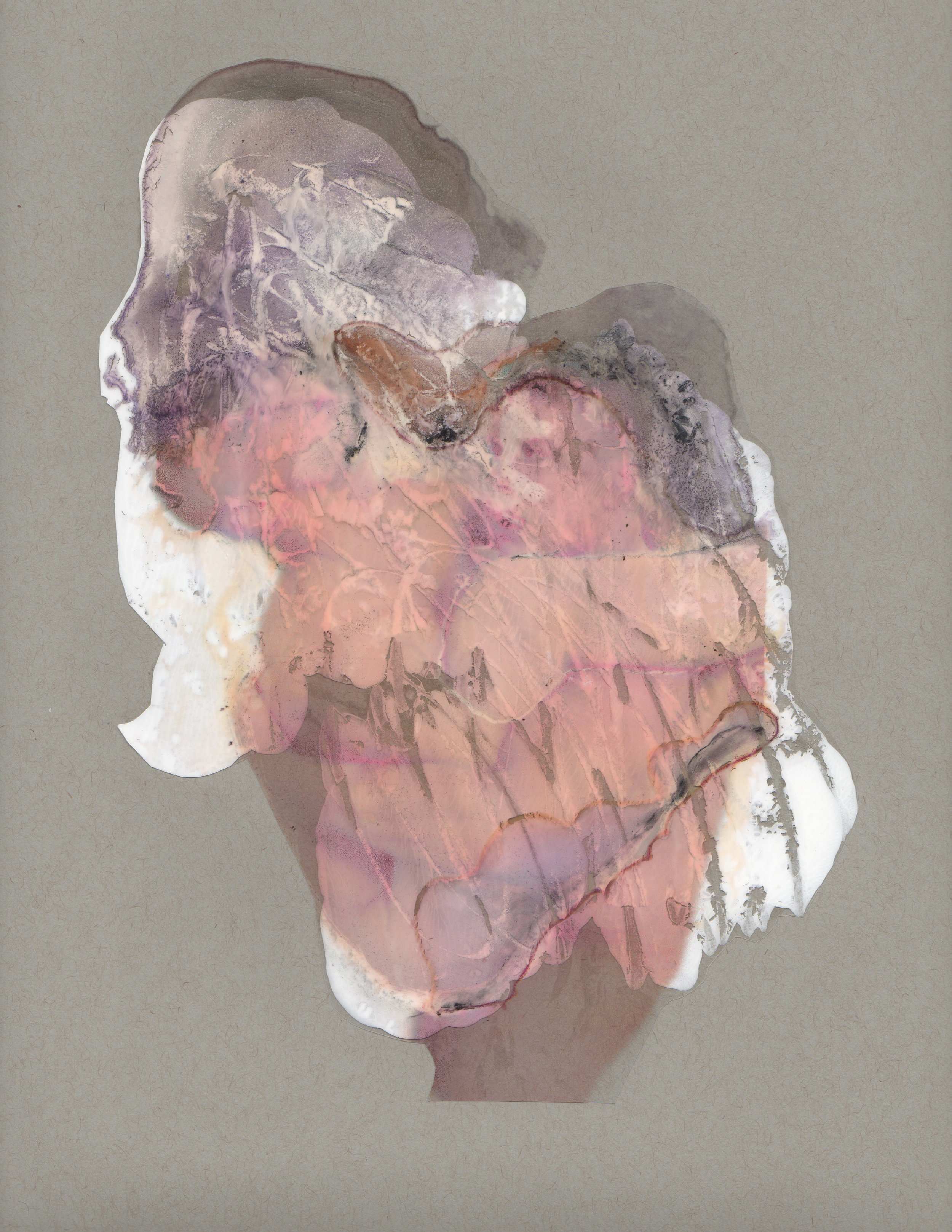 Energy and Matter, 2014, paint transparency archival ink and paper, 9x12 inches